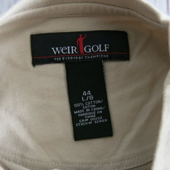 Mike Weir 100% Cotton Short Sleeve Golf Shirt - Size Large - Picture 5 of 6